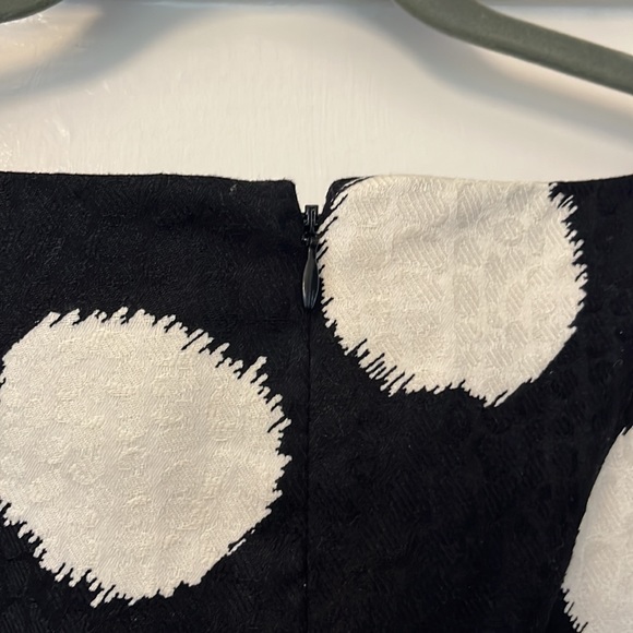 Talbots sz 16P black dress with white dots. Pockets. Zipper in back. - Picture 5 of 5